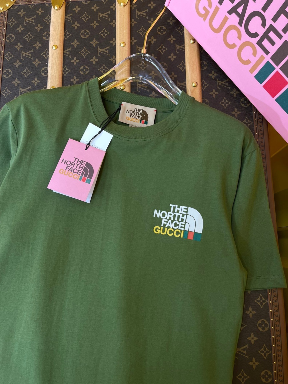 Tee Gucci X Tnf View Dark Green Ss2022