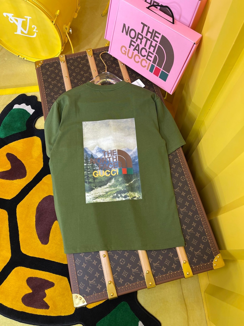 Tee Gucci X Tnf View Dark Green Ss2022