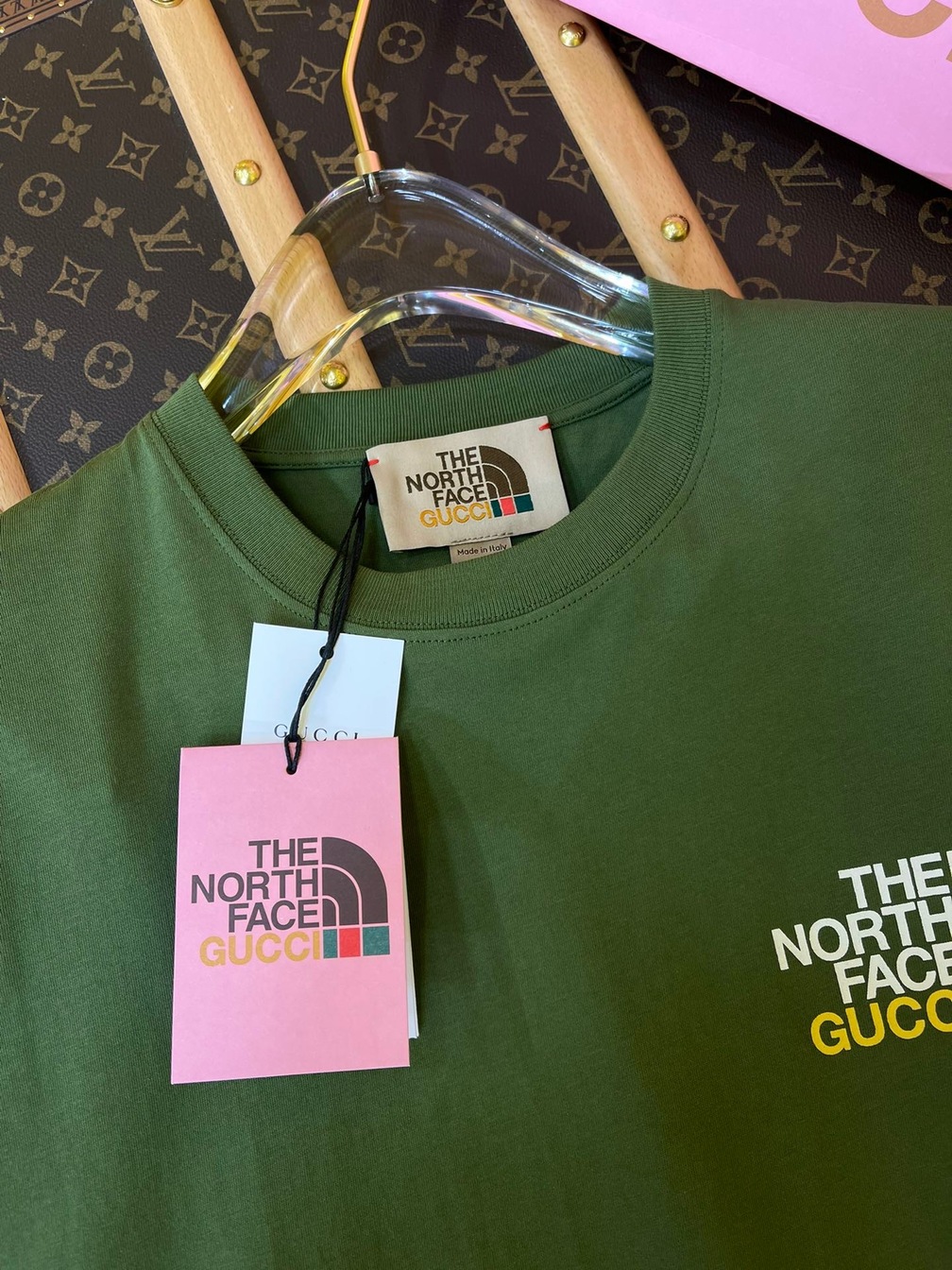 Tee Gucci X Tnf View Dark Green Ss2022