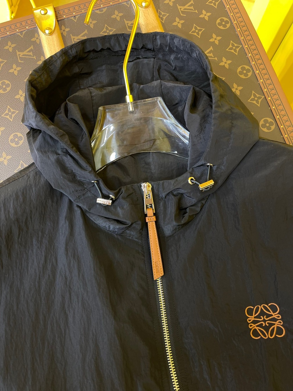 Jacket Loewe Black Zip Ss2022