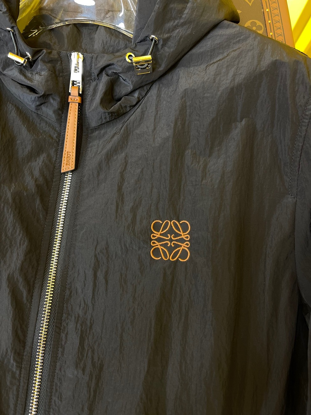 Jacket Loewe Black Zip Ss2022
