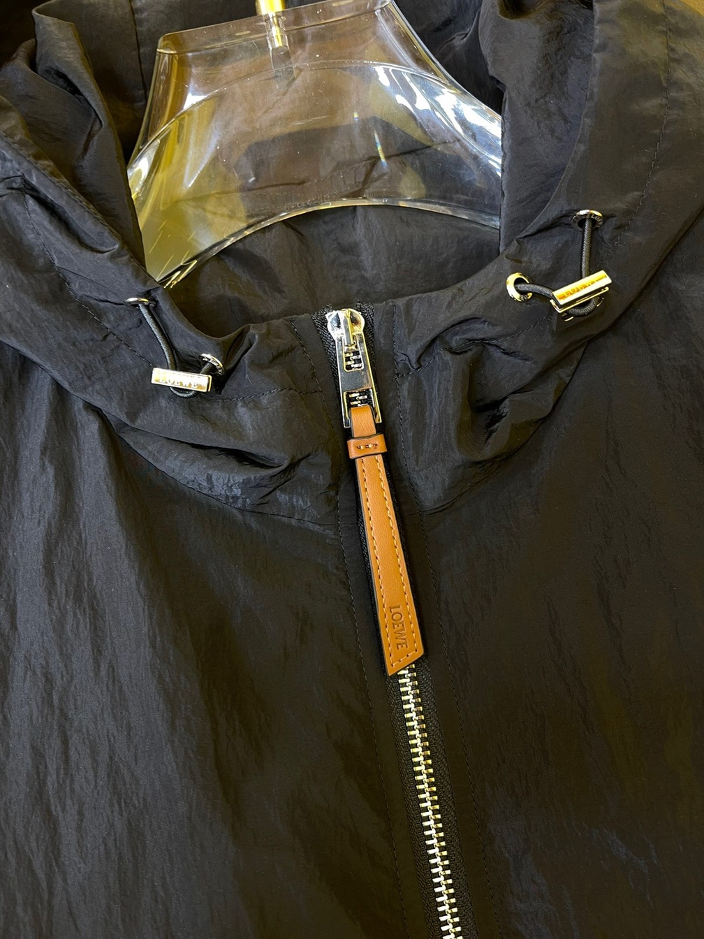 Jacket Loewe Black Zip Ss2022