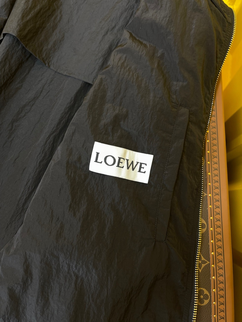 Jacket Loewe Black Zip Ss2022
