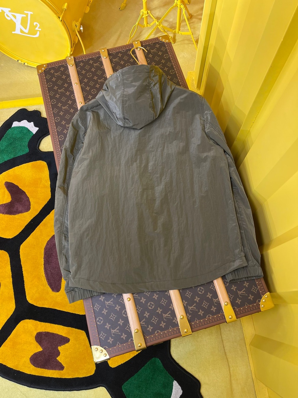 Jacket Loewe Dark Green Zip Ss2022