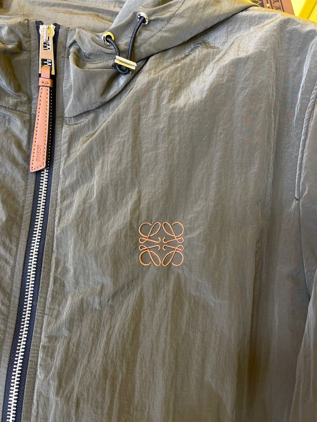 Jacket Loewe Dark Green Zip Ss2022