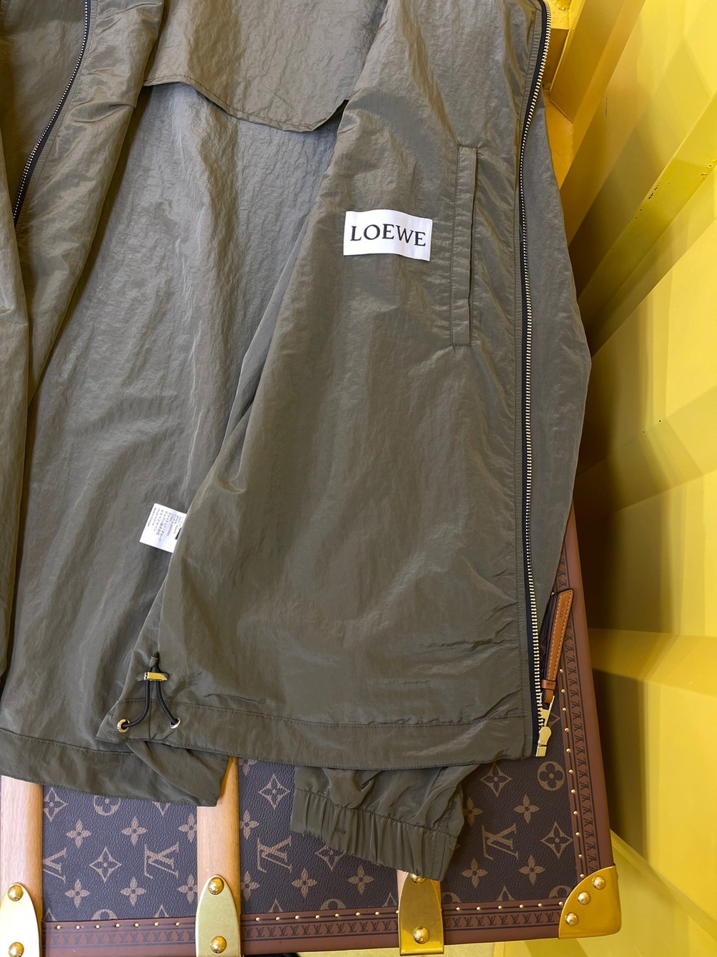 Jacket Loewe Dark Green Zip Ss2022