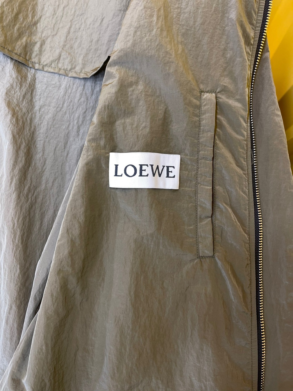 Jacket Loewe Dark Green Zip Ss2022