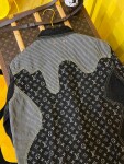 Jacket Lv Denim Check Dark Blue Ss222