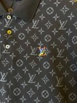 Polo Lv Monogram Navy Blue Ss2022
