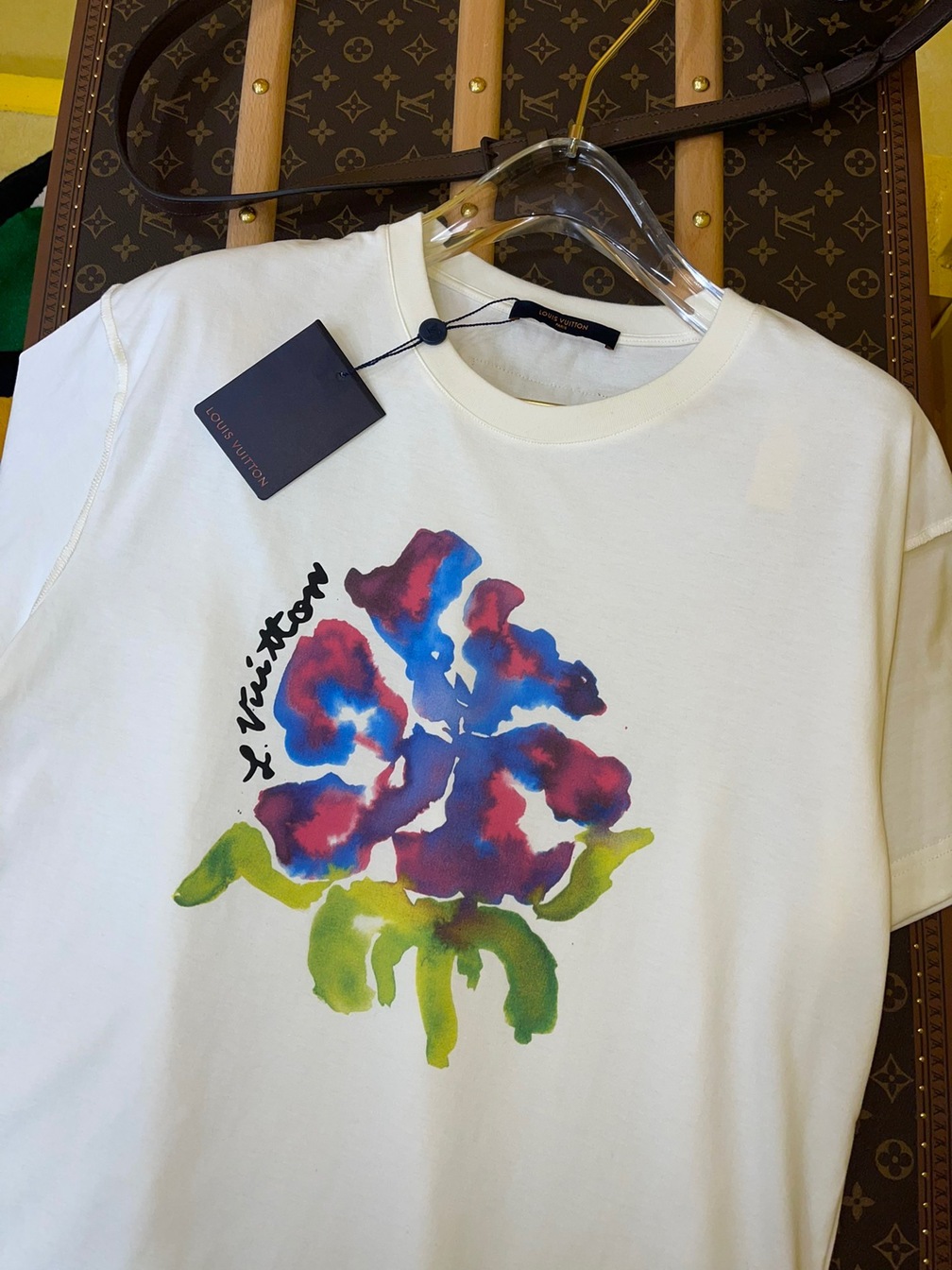 Tee Lv Flower White Ss2022