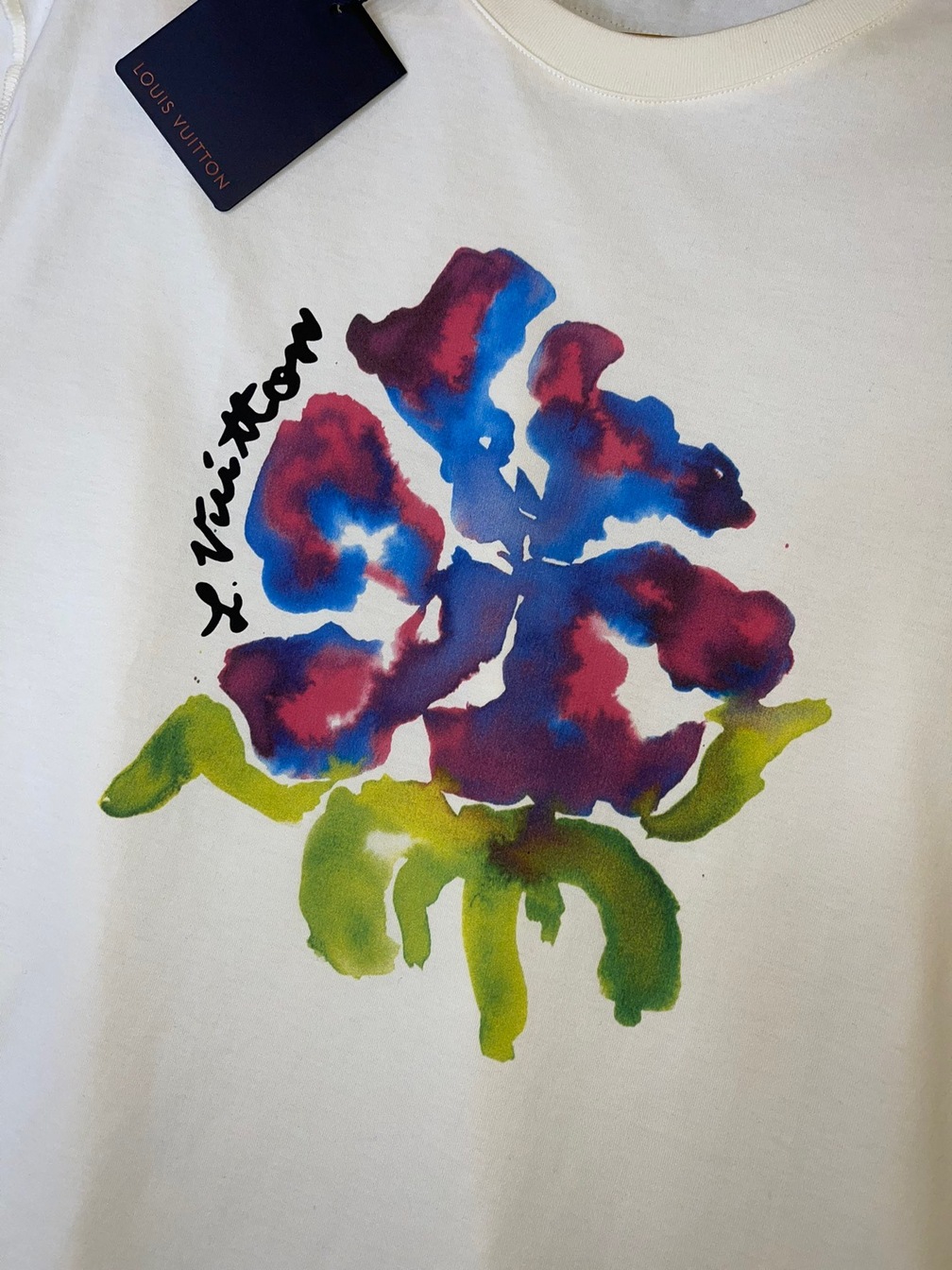Tee Lv Flower White Ss2022