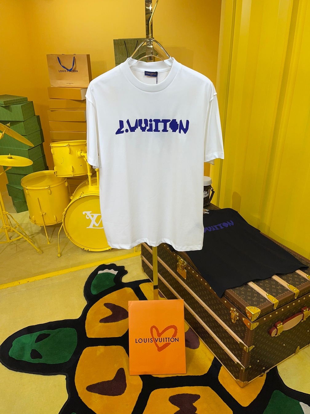 Tee Lv Logo 2054 White Ss2022