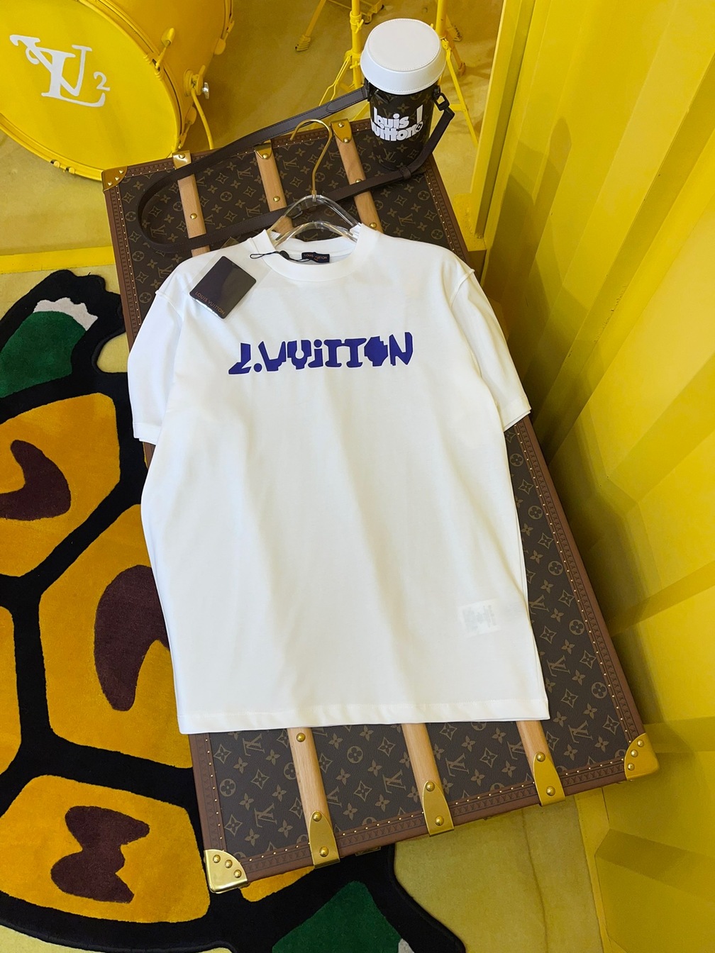 Tee Lv Logo 2054 White Ss2022