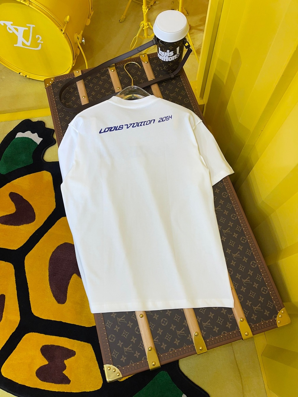 Tee Lv Logo 2054 White Ss2022