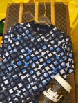 Tee Lv Mono Blue Black Ss2022