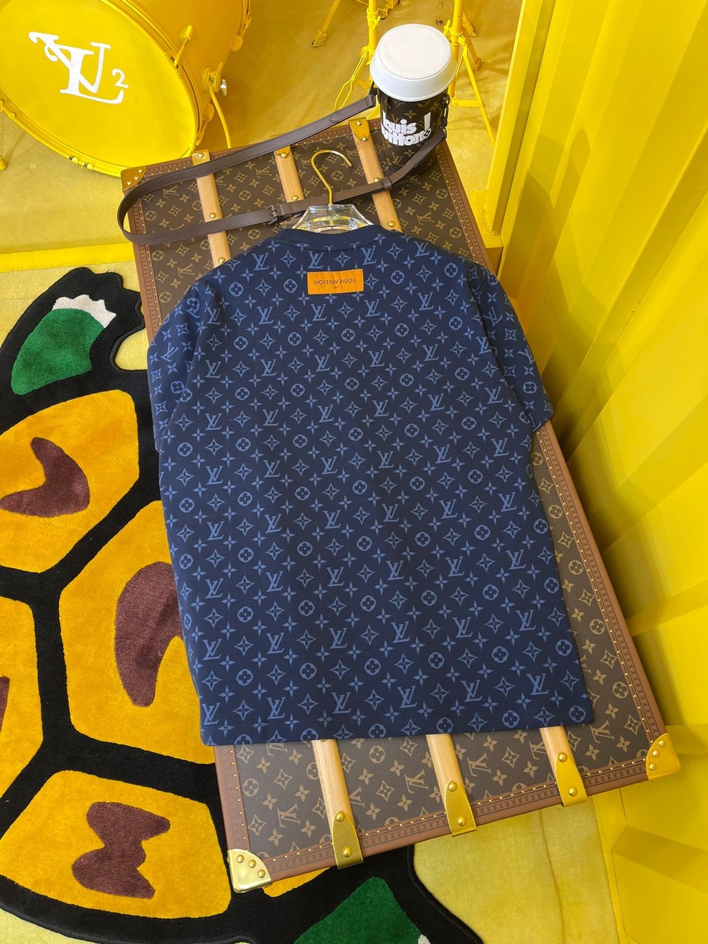 Tee Lv Monogram Navy Blue Ss2022