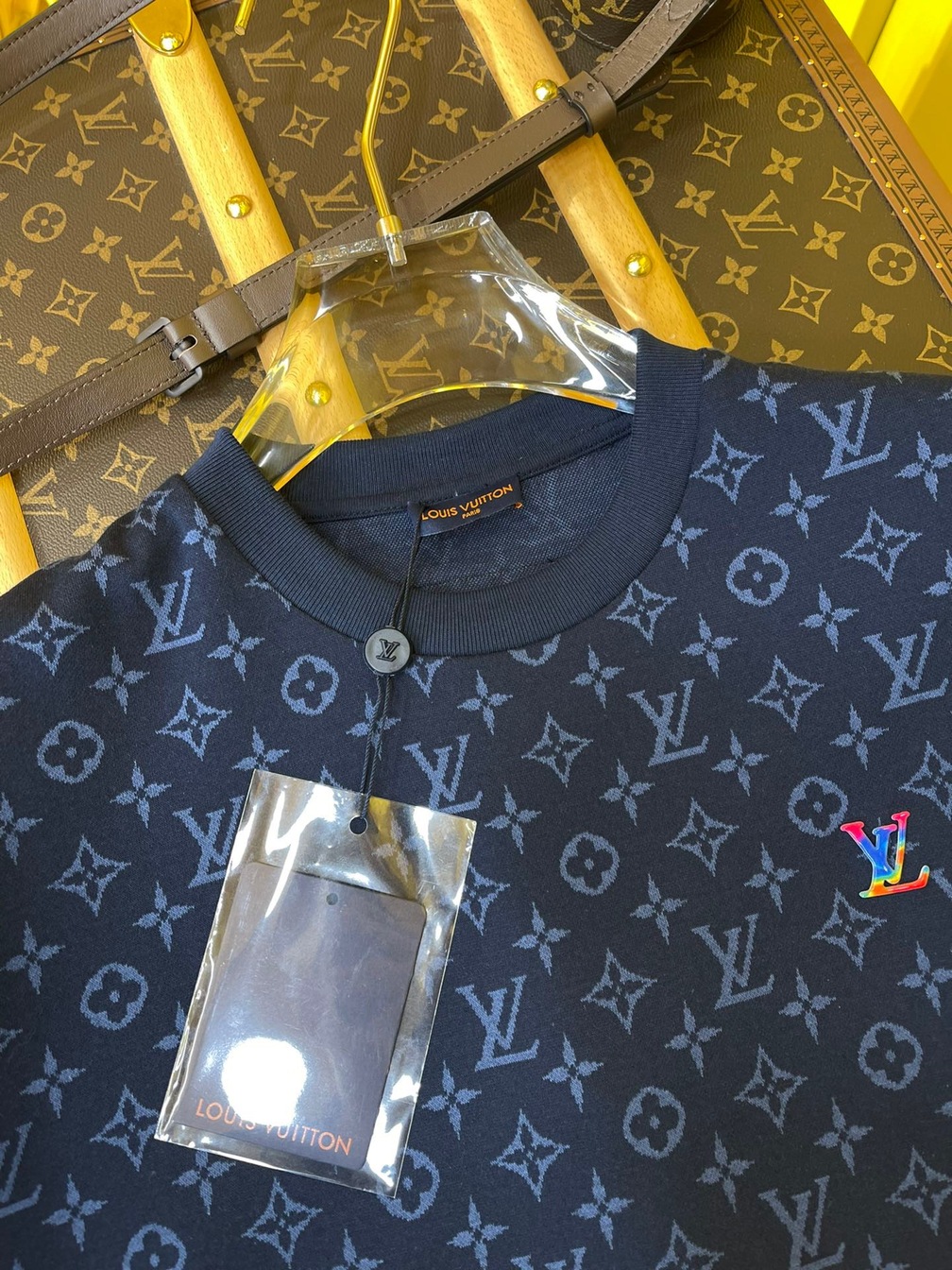 Tee Lv Monogram Navy Blue Ss2022