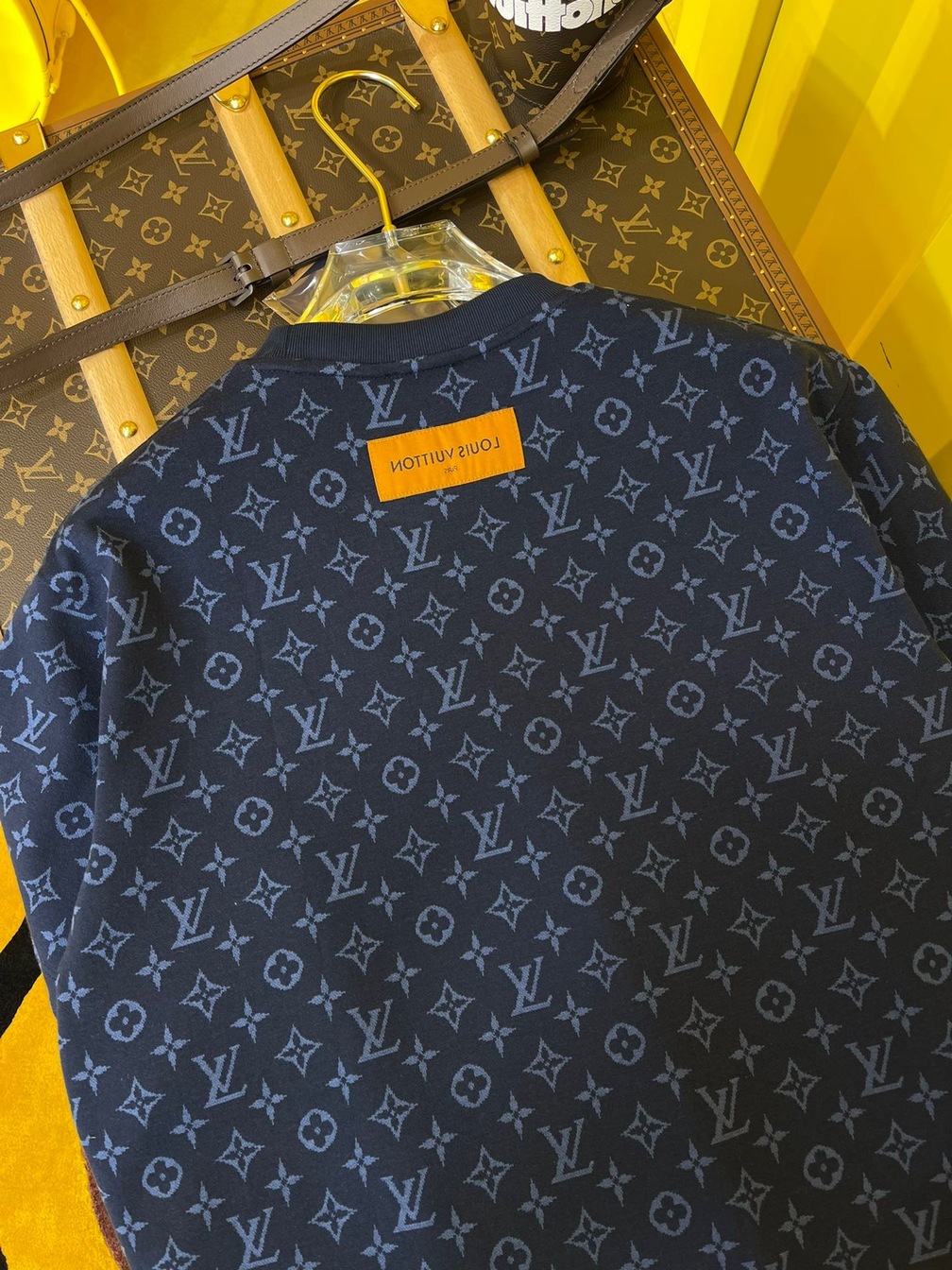Tee Lv Monogram Navy Blue Ss2022