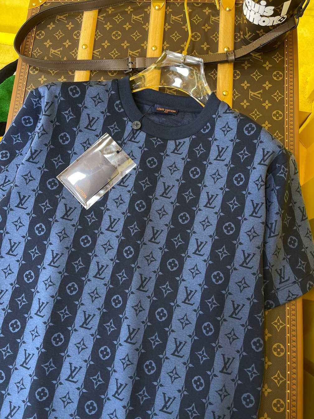 Tee Lv Stripe Navy Blue Ss2022