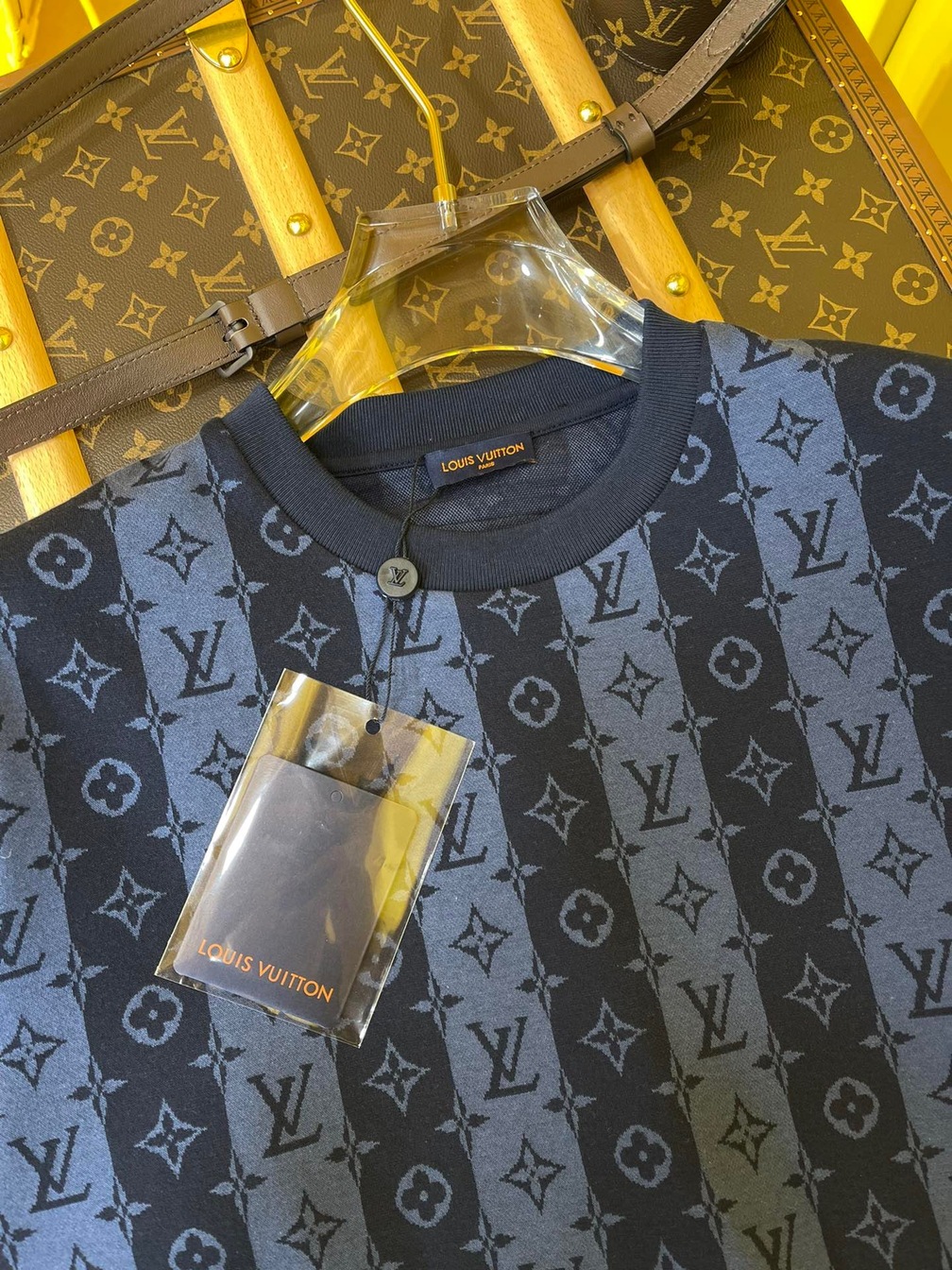 Tee Lv Stripe Navy Blue Ss2022