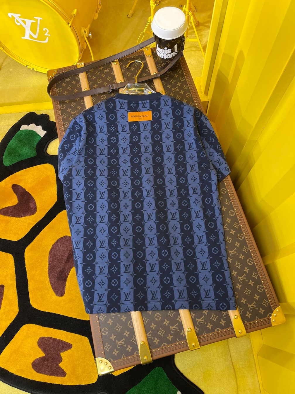 Tee Lv Stripe Navy Blue Ss2022