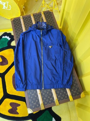Jacket Prada Ocean Blue Zip Ss2022