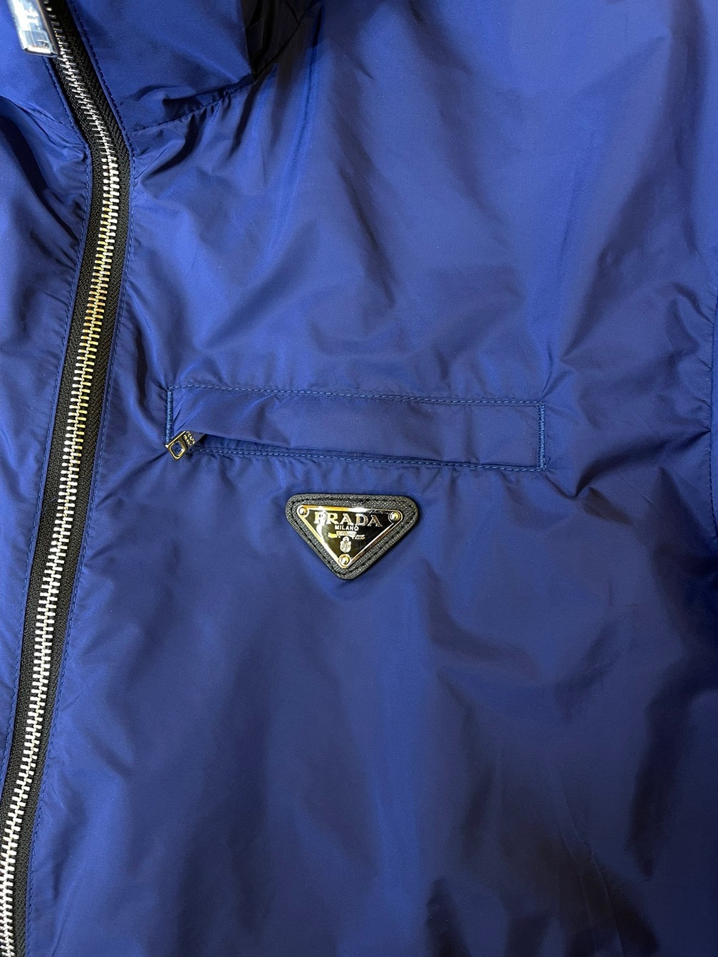 Jacket Prada Ocean Blue Zip Ss2022