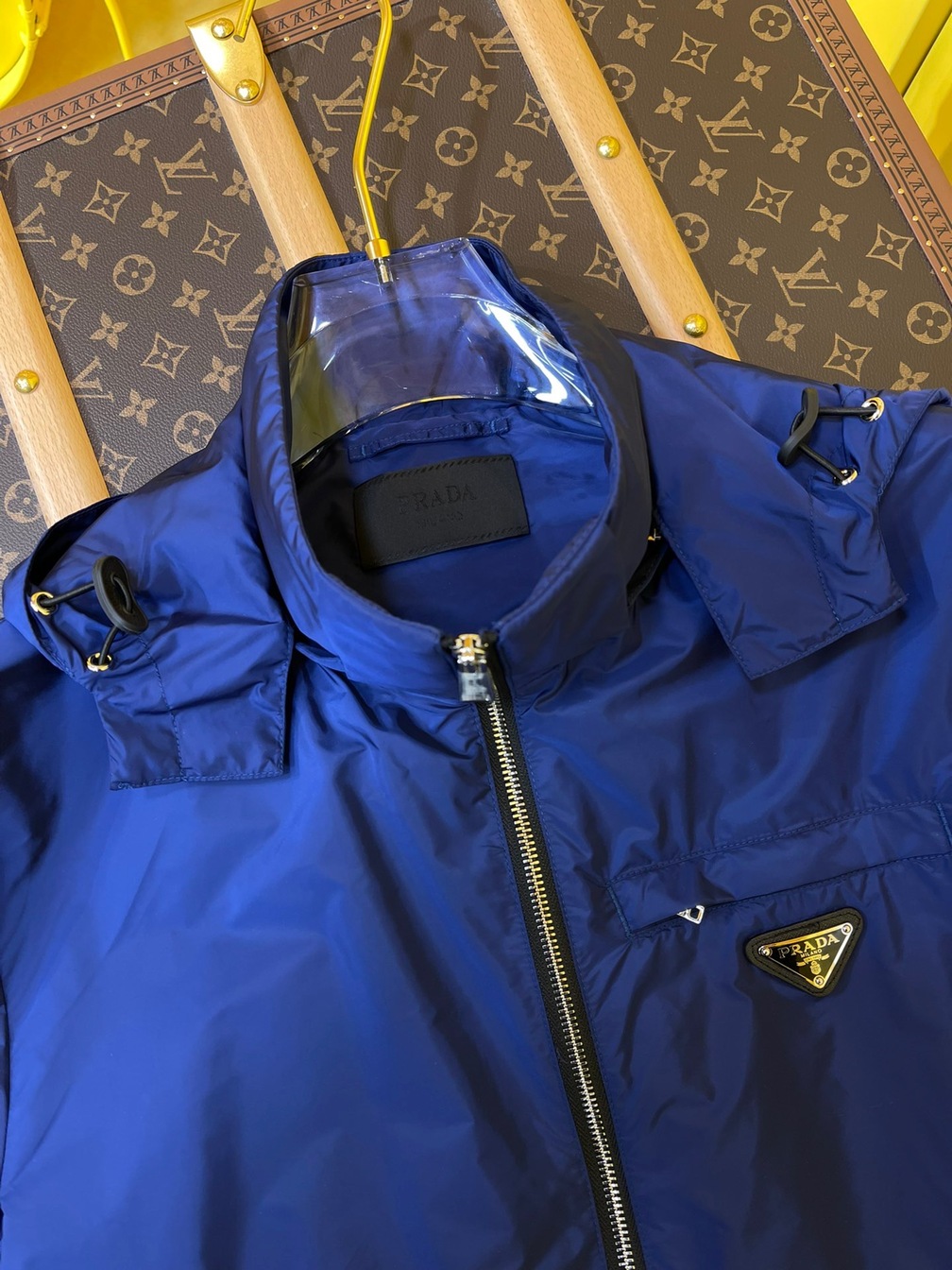 Jacket Prada Ocean Blue Zip Ss2022
