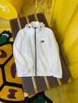 Jacket Prada White Zip Ss2022