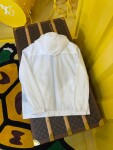 Jacket Prada White Zip Ss2022