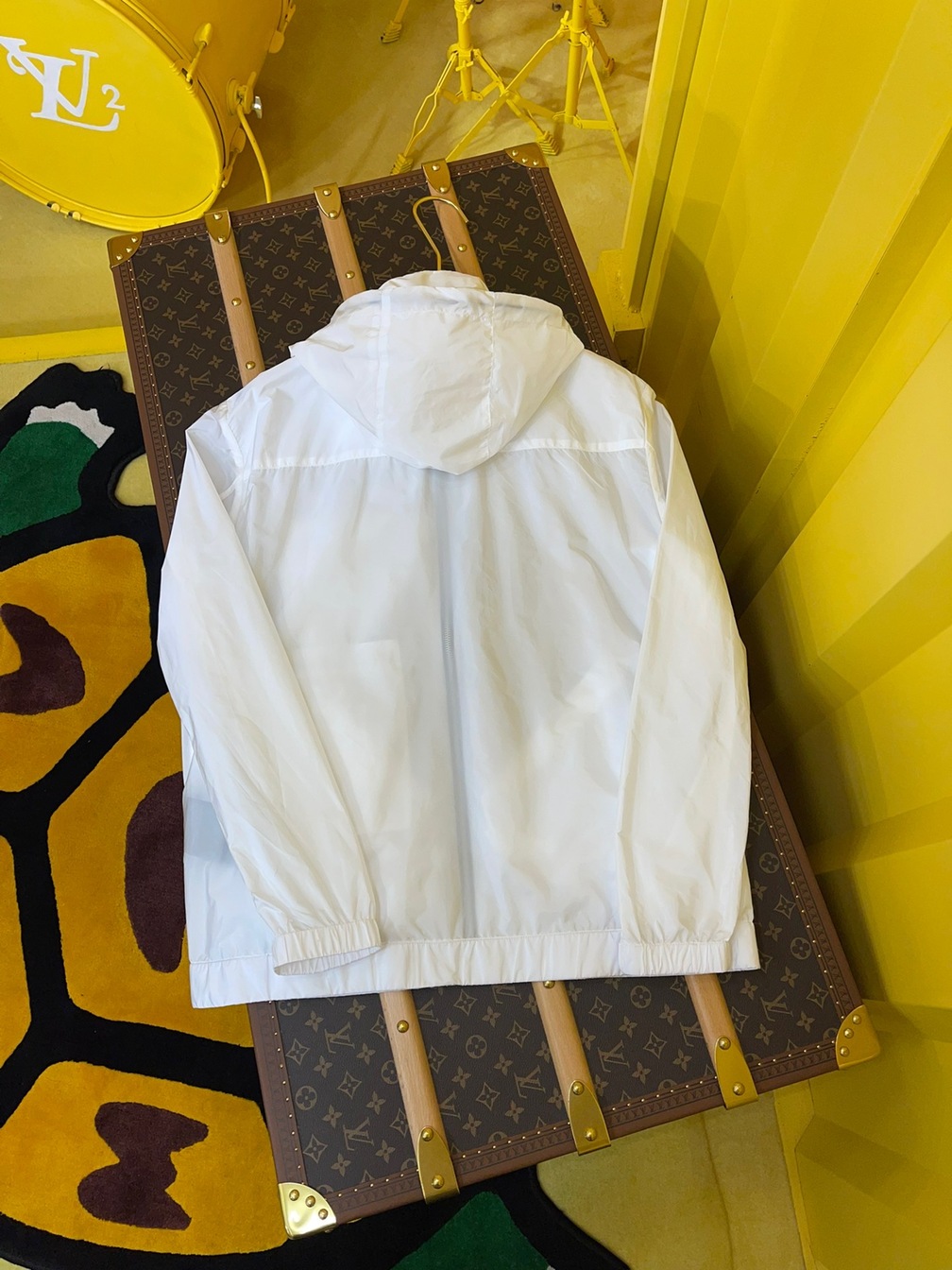 Jacket Prada White Zip Ss2022