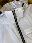 Jacket Prada White Zip Ss2022