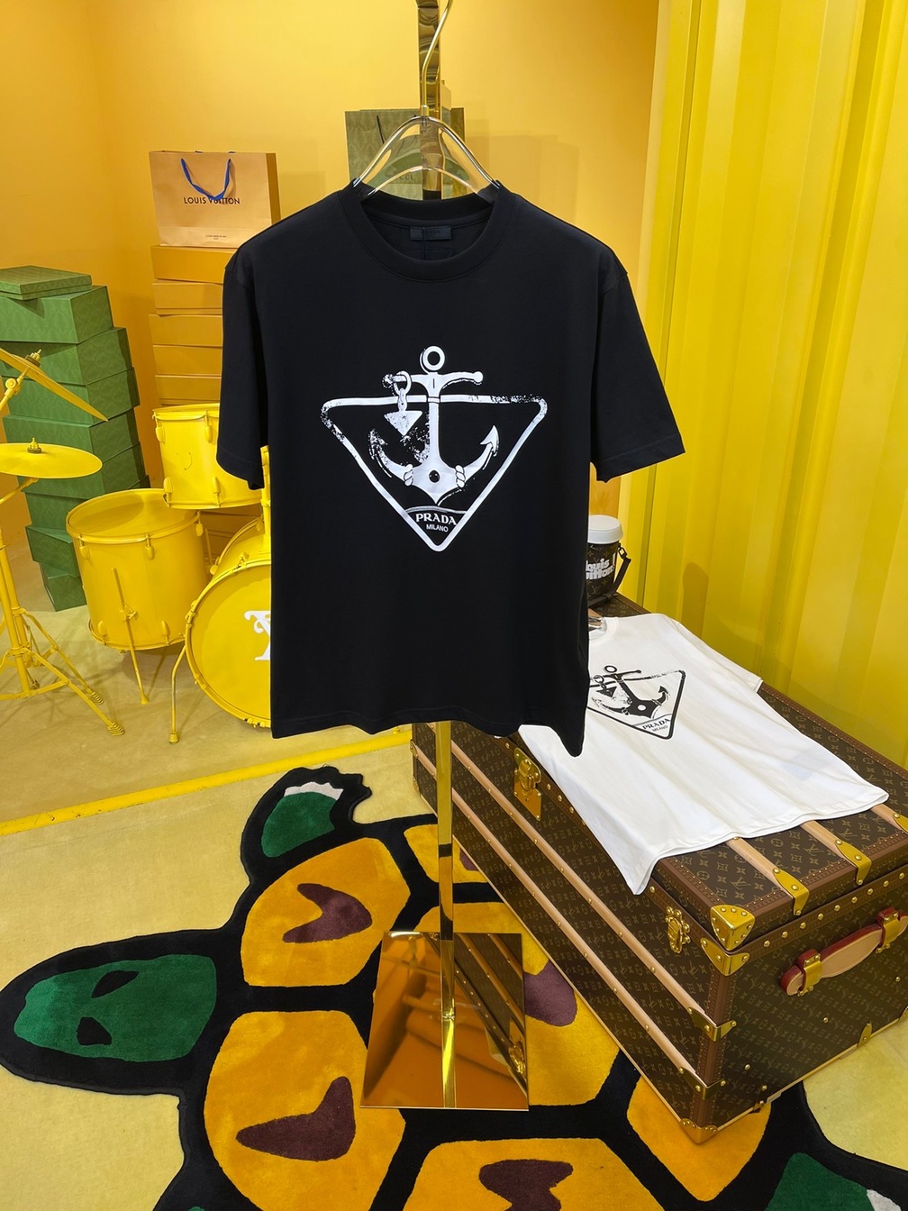 Tee Prada Anchor Black Ss2022