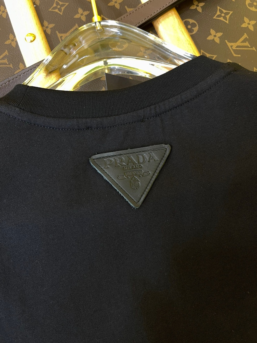 Tee Prada Anchor Black Ss2022