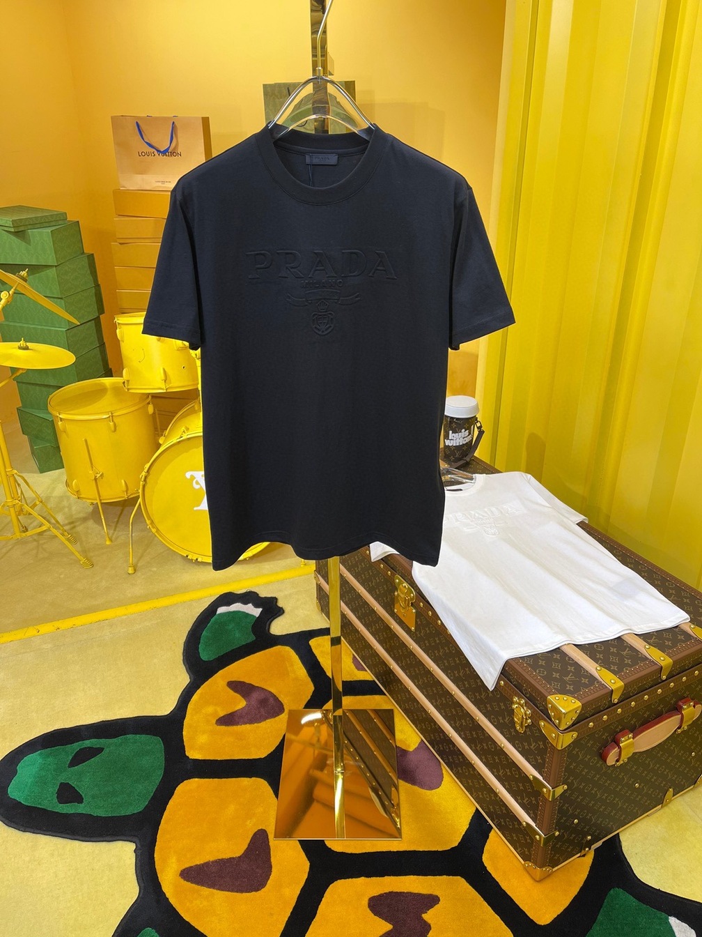 Tee Prada Logo 3d Black Ss2022