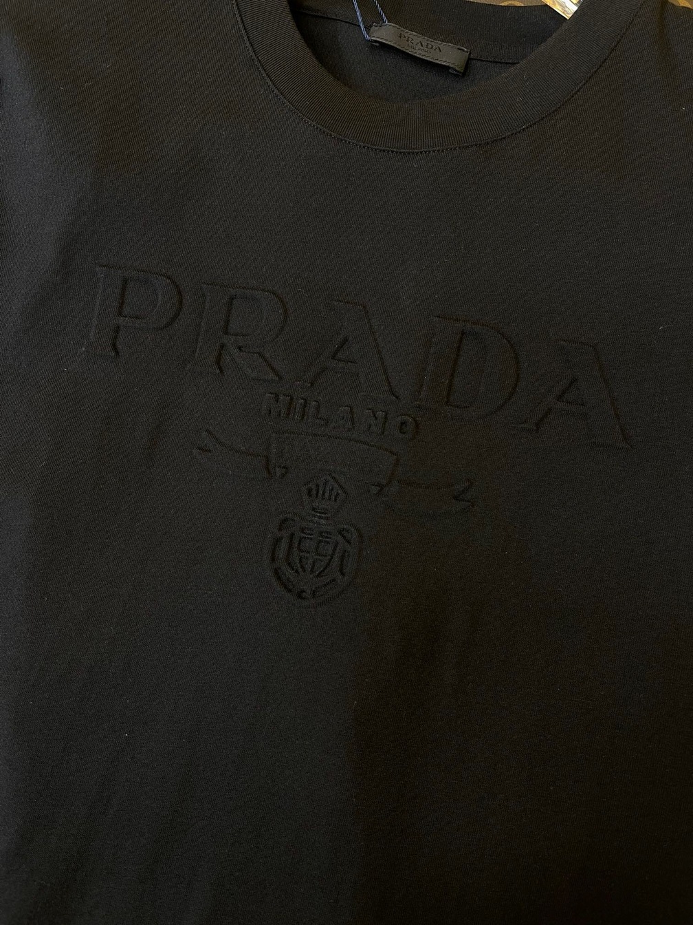 Tee Prada Logo 3d Black Ss2022