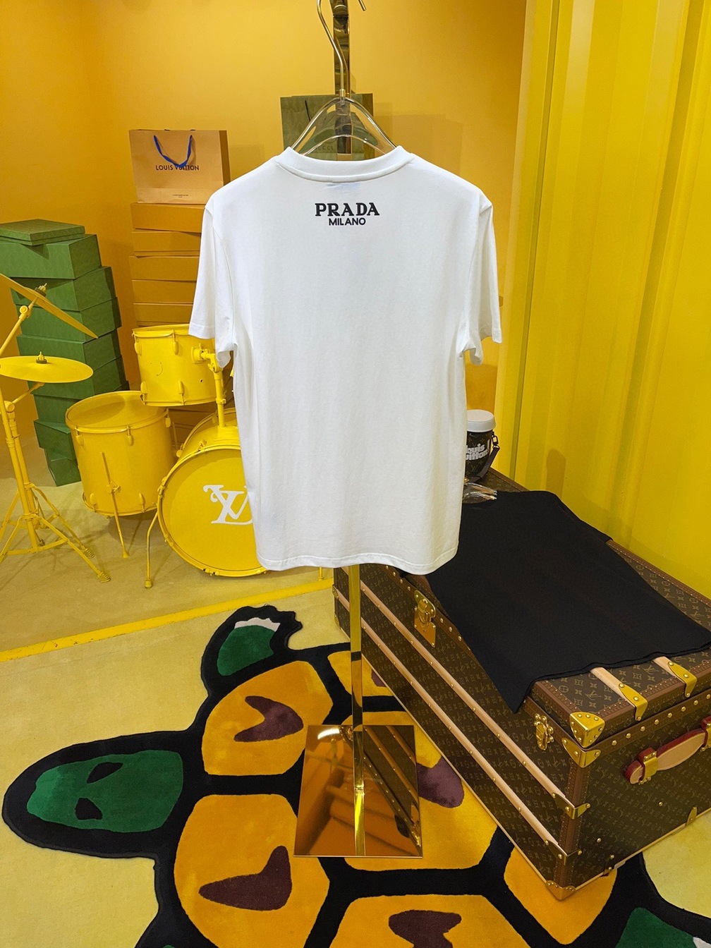Tee Prada Logo 3d White Ss2022