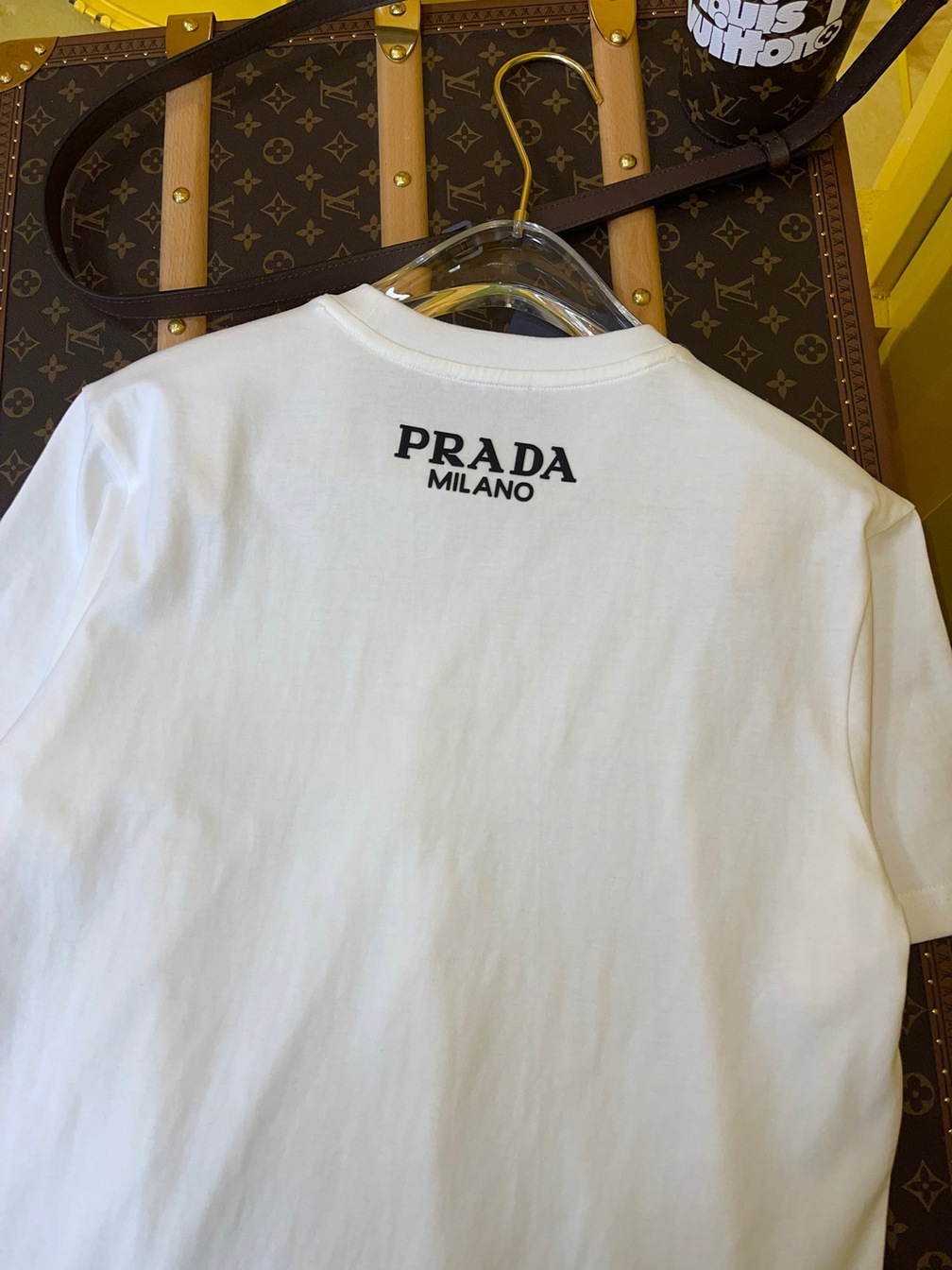Tee Prada Logo 3d White Ss2022