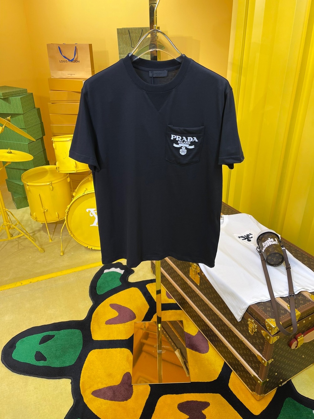 Tee Prada Logo Black Ss2022