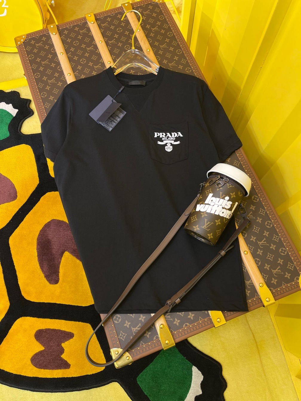 Tee Prada Logo Black Ss2022