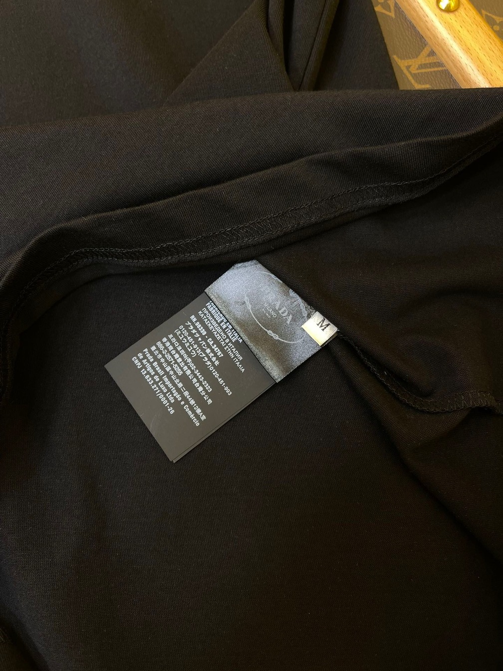 Tee Prada Logo Black Ss2022