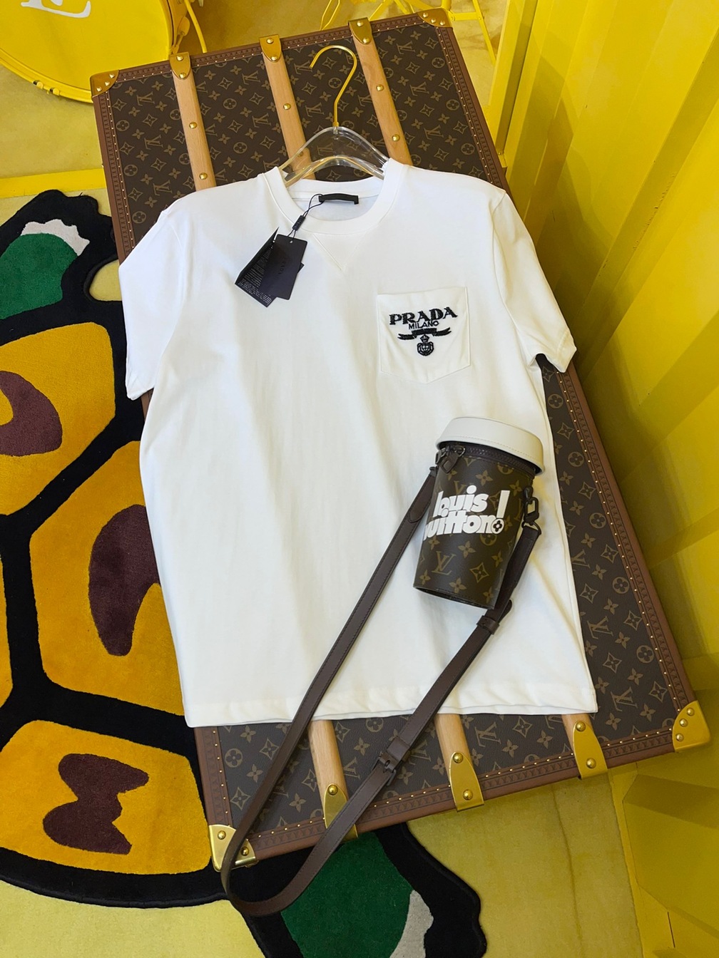 Tee Prada Logo White Ss2022