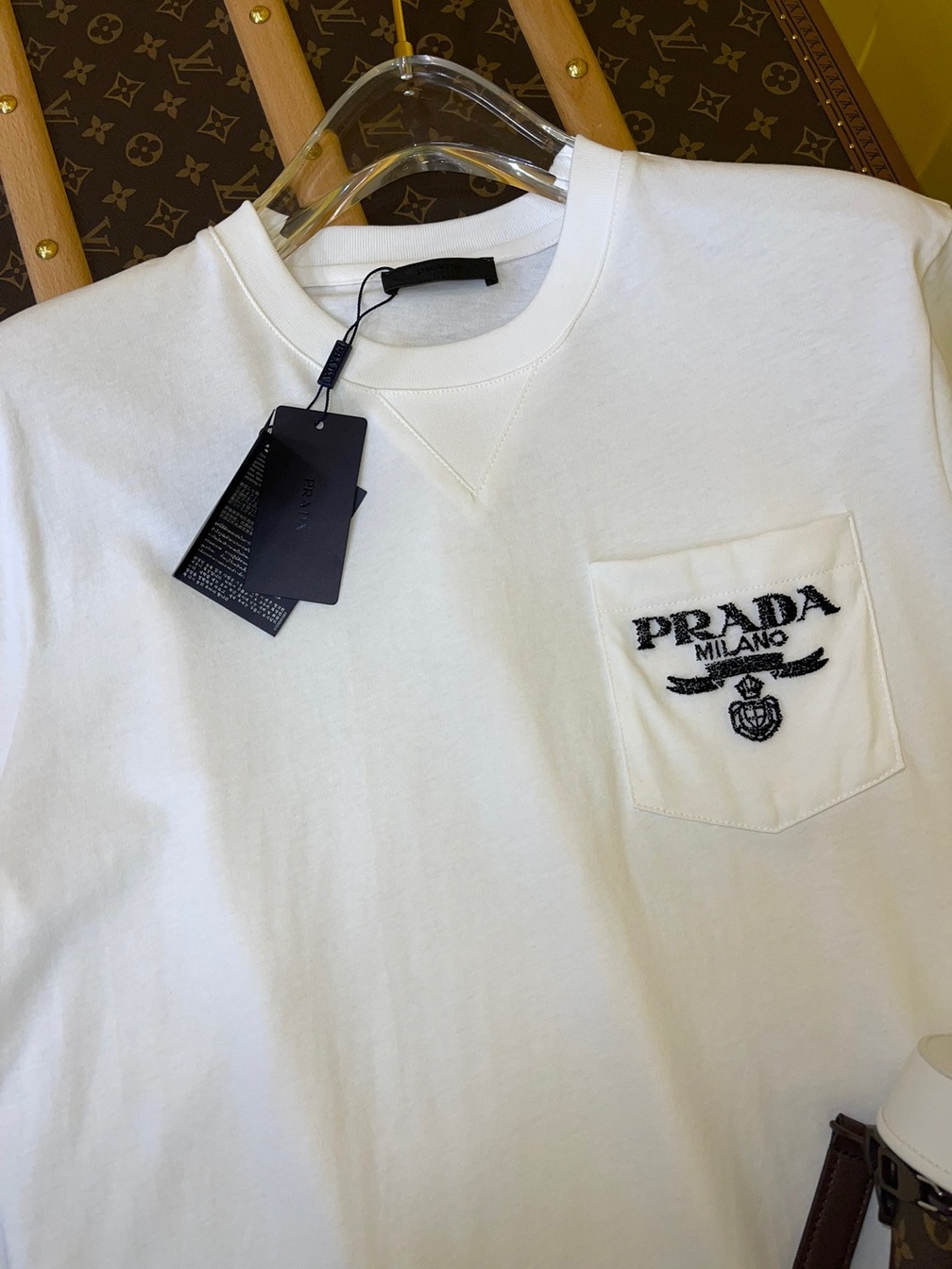 Tee Prada Logo White Ss2022