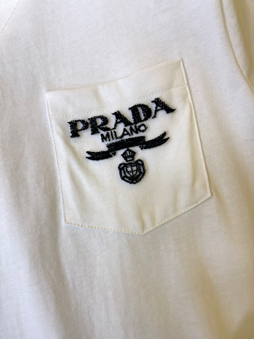 Tee Prada Logo White Ss2022