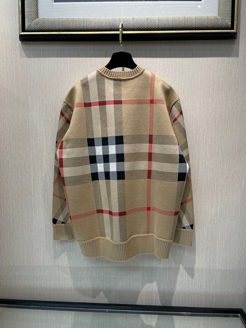 Sweaters Len Bbr Hoa Tiet Gaint Check Ss2022