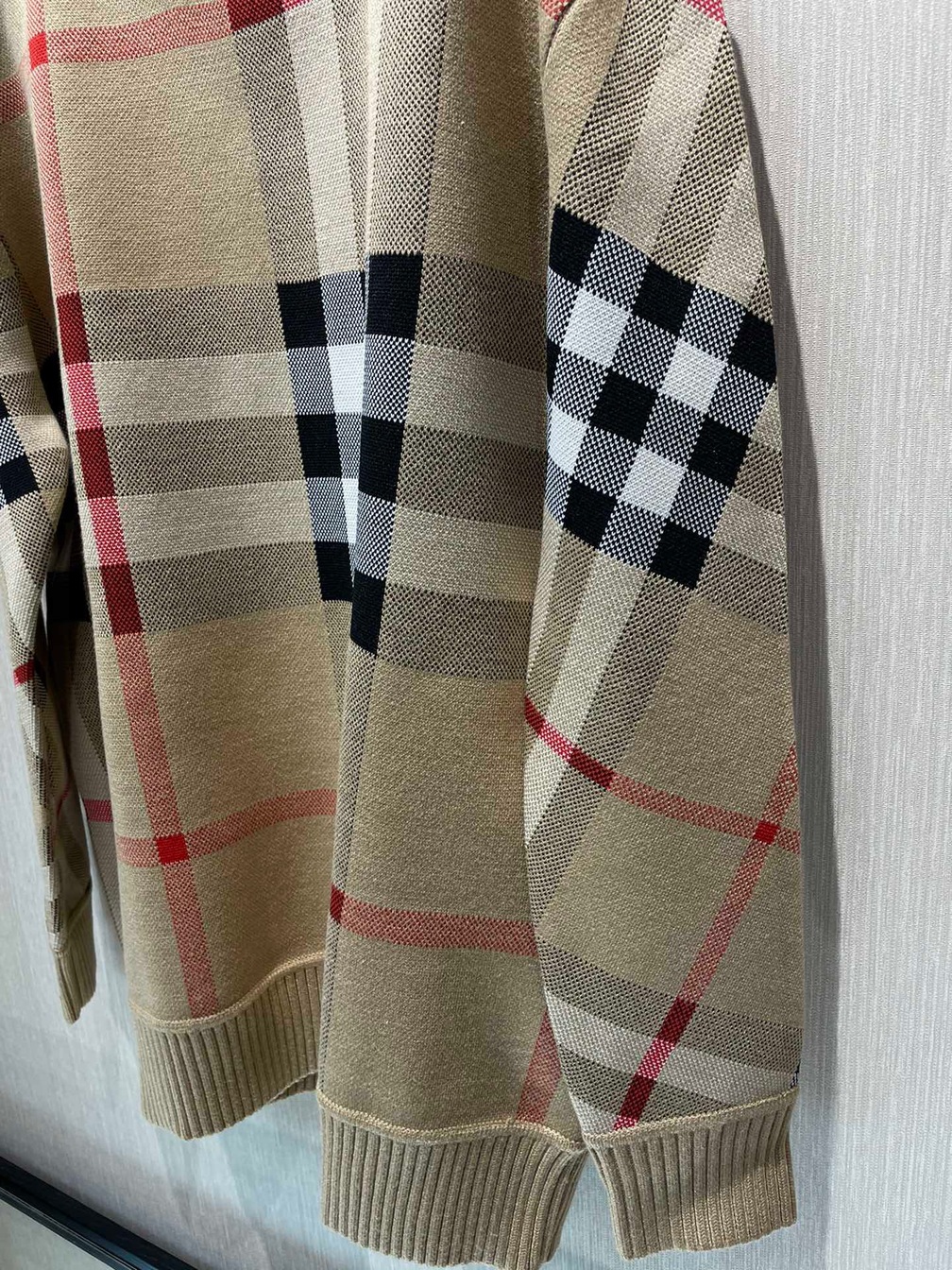 Sweaters Len Bbr Hoa Tiet Gaint Check Ss2022