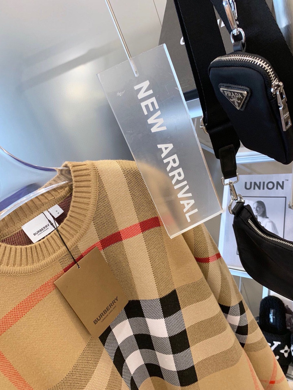 Sweaters Len Bbr Hoa Tiet Gaint Check Ss2022