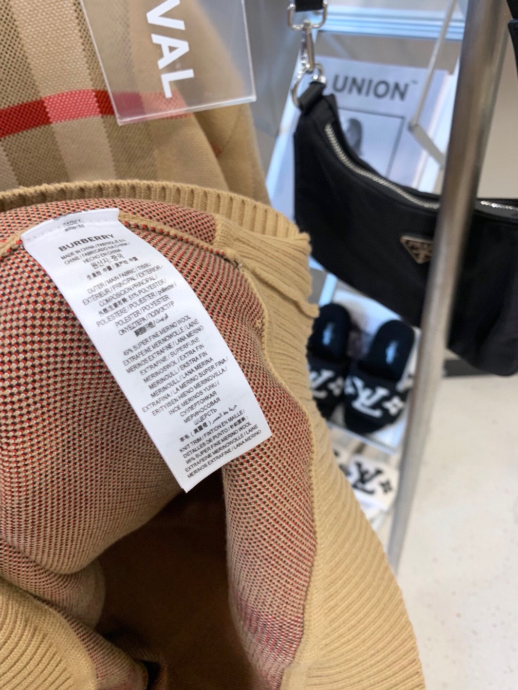 Sweaters Len Bbr Hoa Tiet Gaint Check Ss2022