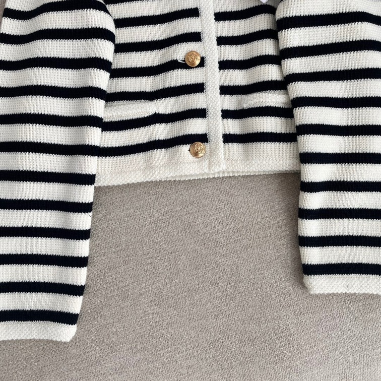 Chasseur Jacket In Striped Wool Celine Ss2022