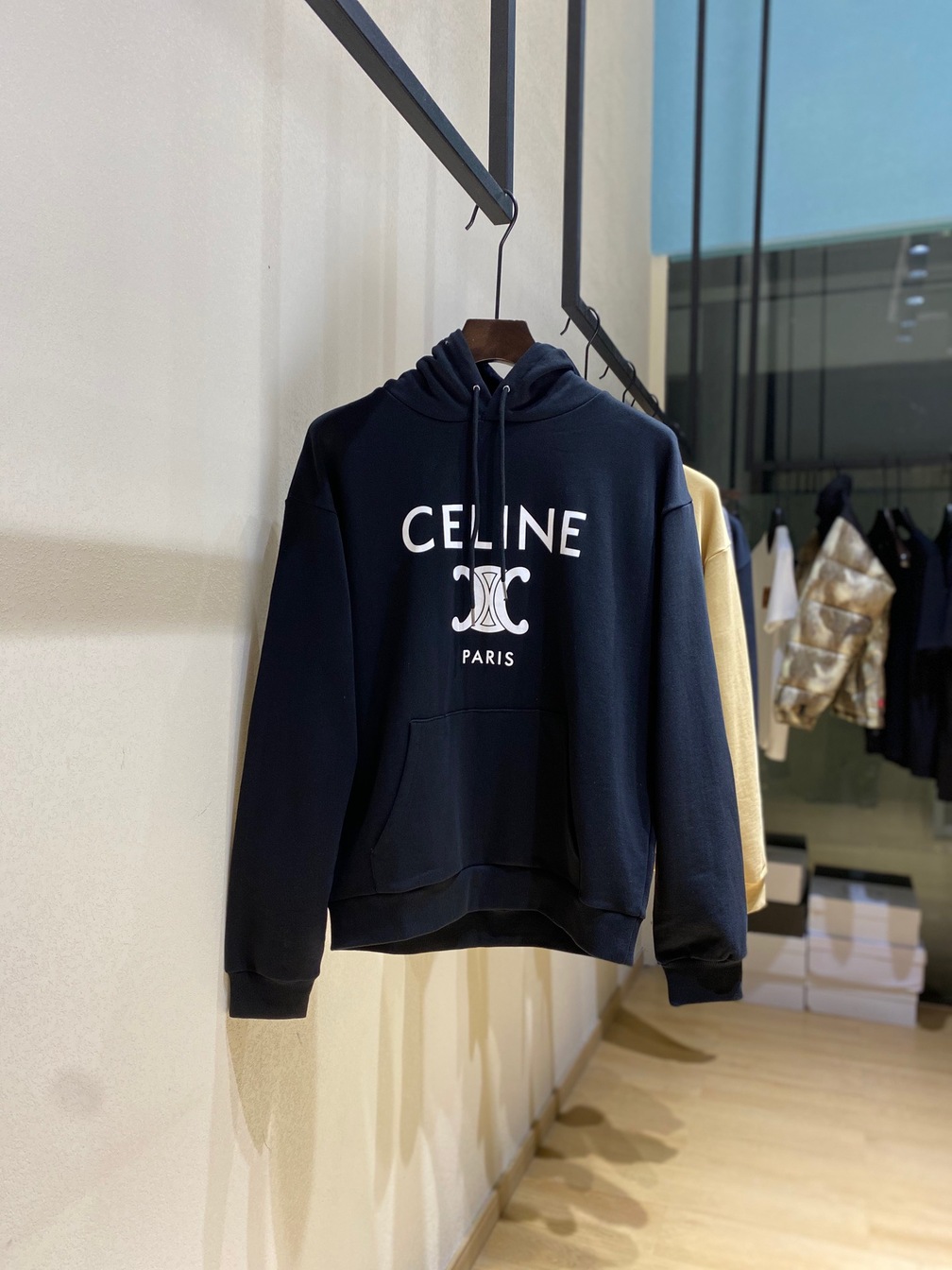 Hoodie Celine Logo Ni Bong Ss2022